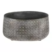 Autronic Okrogli betonski okrasni lonec za rože, siv, O22 cm, 2 kosa