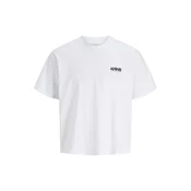 JACK & JONES Majica JORKEN roza / crna / bijela