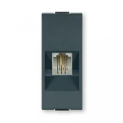 Aling Telefonska prikljucnica 661.A, RJ12 6/2 1M, Antracit
