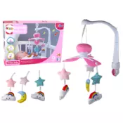 Vrtuljak za dječji krevet Sky Sound Pink