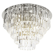 MAXLIGHT C0225 - Stropna svetilka MONACO 16xG9/40W/230V pr. 80 cm krom