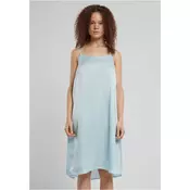 Womens Viscose Satin Nightgown - Blue