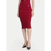 Guess Ravno krilo W6YD23 Z0974 Bordo rdeča Slim Fit