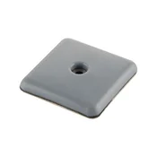 Teflonski drsnik z vijakom, kvadraten, 24 x 24 mm, višina 8 mm, sivo moder