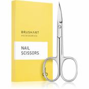 BrushArt Accessories Nail ravne škarice za nokte matná stríbrná 1 kom