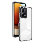 Hibridni ovitek Crystal Bumper z vgrajeno zaščito zadnje kamere za Xiaomi Redmi 14C - metallic black