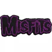 Misfits Purple Border Logo Našitek za šivanje 100 x 40 mm