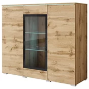 P & B Visoka Komoda Vera 120, Barva Hrasta, Led