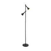 Eglo Cortaderas podna/2, led, gu10, 2x5w, crno/zlatna