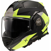 Flip up kaciga LS2 Advant X Oblivion (FF901), crna/žuta