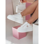 Sneakersy damskie na platformie KITNOT beżowe Dstreet