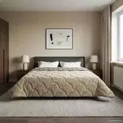 vidaXL Poletna odeja Šonerisan Svetlo siva 220 x 260 cm