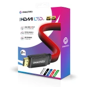 LED-kabel Oniverse HDMI® 2.1 8K – rdeč, 2 m (PS5)