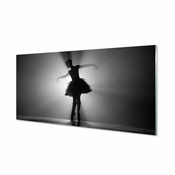 tulup.si Stenska plošča za kuhinjo Balerina sivo ozadje 125x50 cm