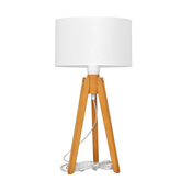 Stolna lampa ALBA 1xE27/60W/230V bijela/hrast