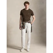 Polo Ralph Lauren Majica 710671438533 Temno rjava Custom Slim Fit