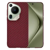 Trden TPU ovitek Techsuit Carbonite FiberShell za Huawei Pura 70 Ultra - red
