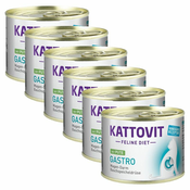 Kattovit Gastro konzervirana hrana s puranom 6 x 185 g