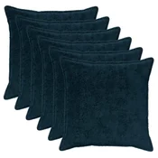 vidaXL Prevleka za blazino 6 kos HOUTEN Temno modra 60 x 60 cm