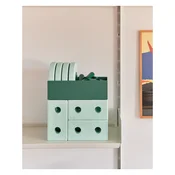 Modu - Modularni set kock 3 v 1 Baby Walker, Ocean Mint/Forest Green