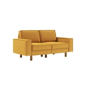 ATELIER DEL SOFA 2-Seat Sofa Sparrow 2 Mustard Walnut