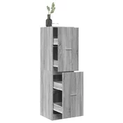 Vidaxl Lekarniška omara siva sonoma 40x41x144,5 cm inženirski les
