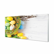 tulup.si Stenska plošča za kuhinjo Tulipani, jajčni 125x50 cm