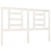 Vidaxl Posteljno vzglavje belo 146x4x100 cm trdna borovina