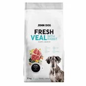 John JOHN DOG Fresh Junior - suha hrana za pse (srednje in velike pasme), 12kg