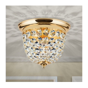 Orion DLU 1840/26 - kristalno plafonsko svetlo PLAFOND, 1xE27/40W/230V, precnik 26 cm, zlatno