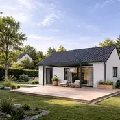 Bioklimatska pergola Ancora — Ročni/3 x 5 m/Antracit/Stenska