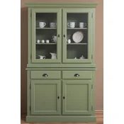Casa Padrino country style dining room cabinet green 126 x 45 x H. 200 cm - Solid wood kitchen cabinet - Dining room furniture in country style - Country style furnishings - Dining room furnishings