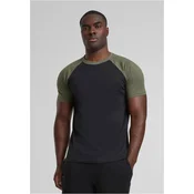 Raglan contrast t-shirt blk/olive