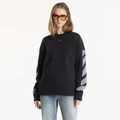 Pulover Off-White Diag Fuzzy Knit Crewneck UNISEX Antracite L
