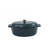 NOIS Tierra Ovalni litoželezni lonec 36 cm 7,5 l morsko modra NOIS