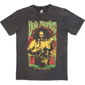 Bob Marley Majica 1978 Stone Wash Unisex Charcoal Grey S