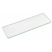 Steklena polica 200 x 100 x 8 mm, prosojno steklo - Prosojna - 200.00 - 24 - Steklo - Vijaki/lepilo - Sapho - 200x100x8 mm - Polica
