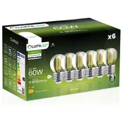 LUMILED 6x LED žarnica E27 krogla P45 7W = 60W 806lm 4000K nevtralna 360° žarnica z žarilno nitko