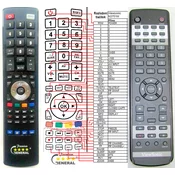 General VIEWSONIC N3751W, N3752W, N4251W - compatible General-branded remote control