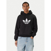 ADIDAS ORIGINALS Majica TREFOIL  črna / bela