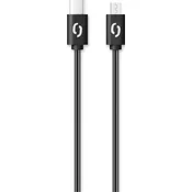 ALIGATOR Podatkovni kabel POWER 3A, USB-C/microUSB Črna