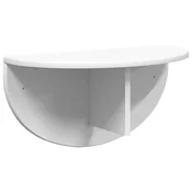 Vidaxl Stenska polica Bela 48 x 24 x 24 cm Konstruiran les