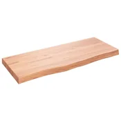 vidaXL vidaXL Kopalniški pult svetlo rjav 100x40x(2-6) cm obdelan trden les, (21239058)