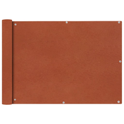 vidaXL Balkonsko Platno Oksford Tekstil 75x600 cm Terakota