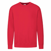 Red Mens Sweatshirt Lightweight Set-in-Sweat Sweat Fruit of the Loom