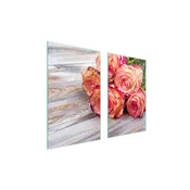 shumee STEKLENA ZAŠČITNA PLOŠČA ZA ŠTEDILNIK 75x52 ROSE