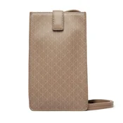 Torbica za telefon Calvin Klein Emblem Aop Phone Crossbody LV04F1115G Smeda