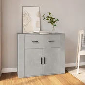Vidaxl vidaXL Omarica betonsko siva 80x33x70 cm material na osnovi lesa
