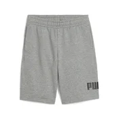 PUMA ESS No. 1 Logo Shorts Youth, Age, Medium Gray Heather, 11-12Y