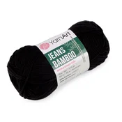 Bamboo Pletena preja Jeans 50 g - (135) črna